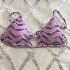 Purple Wave Bikini Top